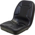 Kubota Tractor Large Replacement Bucket Seat - Fits Various Models - Black Vinyl