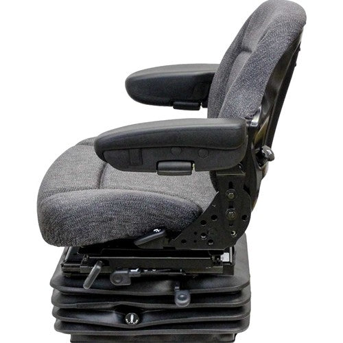 Case IH Maxxum, MX Series Maxxum, MXM, Puma and Steiger Series Tractor Replacement Seat & Air Suspension - Fits Various Models - Gray Cloth