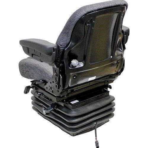 Case IH Maxxum, MX Series Maxxum, MXM, Puma and Steiger Series Tractor Replacement Seat & Air Suspension - Fits Various Models - Gray Cloth