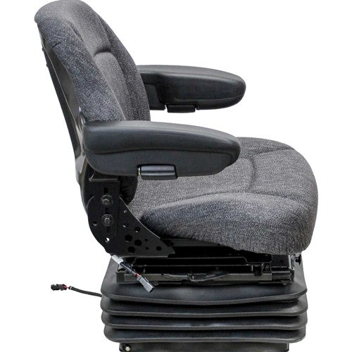 Case IH Maxxum, MX Series Maxxum, MXM, Puma and Steiger Series Tractor Replacement Seat & Air Suspension - Fits Various Models - Gray Cloth