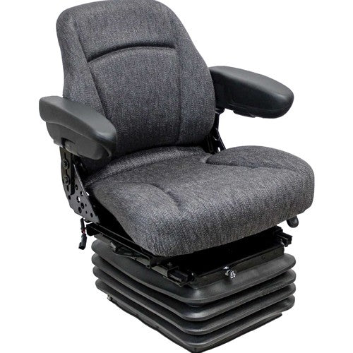 Case IH Maxxum, MX Series Maxxum, MXM, Puma and Steiger Series Tractor Replacement Seat & Air Suspension - Fits Various Models - Gray Cloth