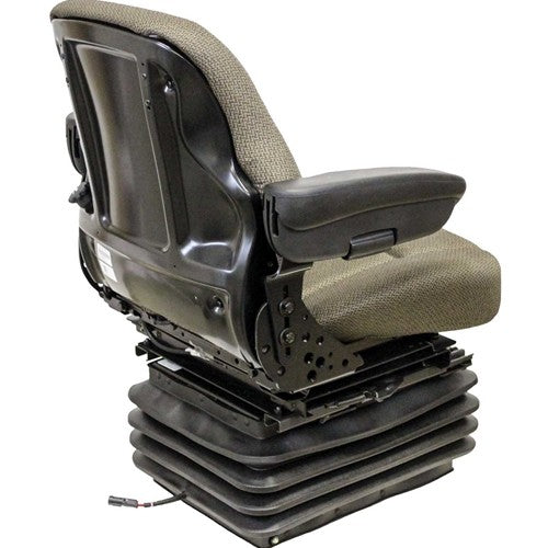 Case IH Maxxum, MX Series Maxxum, MXM, Puma and Steiger Series Tractor Replacement Seat & Air Suspension - Fits Various Models - Brown Cloth