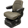 Ford/New Holland T, T&, T8, T9, TJ and TM Series Tractor Seat & Air Suspension - Fits Various Models - Brown Cloth