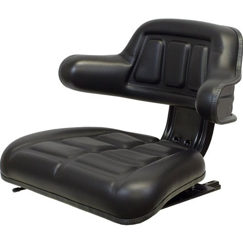 International Harvester Tractor Replacement Seat Assembly - Fits Various Models - Black Vinyl