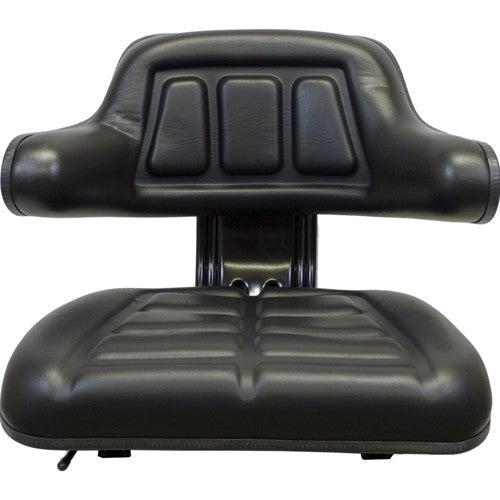 International Harvester Tractor Replacement Seat Assembly - Fits Various Models - Black Vinyl