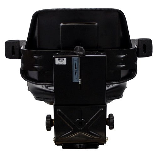 Komatsu Excavator Replacement Seat & Mechanical Semi-Suspension - Black Vinyl