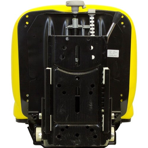 Case Tractor Utility Suspension Replacement Seat Assembly - Fits Various Models - Yellow Vinyl