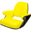 John Deere Tractor 4 Piece Replacement Seat Assembly - Fits Various Models - Yellow Vinyl