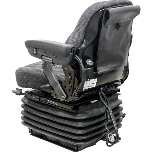 Case IH Tractor Replacement Seat & Air Suspension - Fits Various Models - Gray Cloth