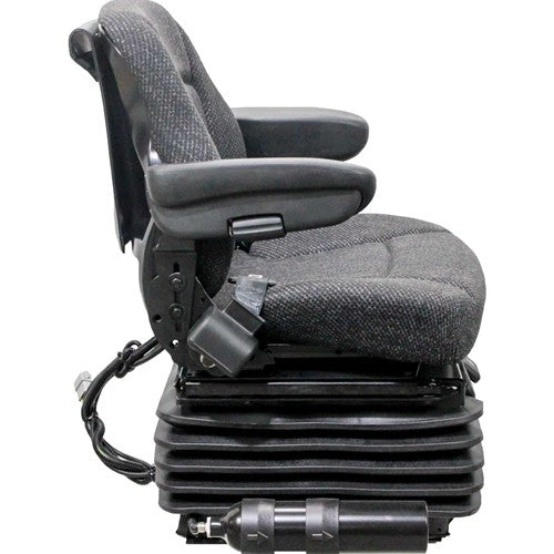 Case IH Tractor Replacement Seat & Air Suspension - Fits Various Models - Gray Cloth