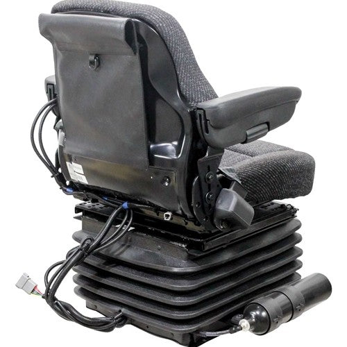 Ford/New Holland T, T7, T8, T9, TG, TJ and TM Series Tractor Seat & Air Suspension - Fits Various Models - Gray Cloth