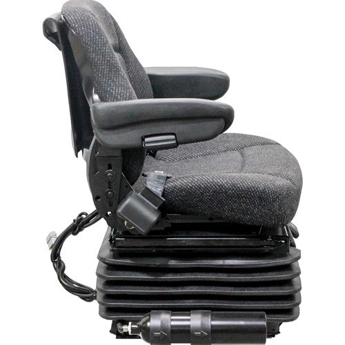 Ford/New Holland T, T7, T8, T9, TG, TJ and TM Series Tractor Seat & Air Suspension - Fits Various Models - Gray Cloth