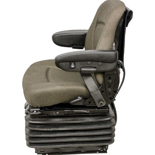 Case IH Tractor Replacement Seat & Air Suspension - Fits Various Models - Brown Cloth