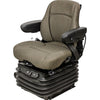 Ford/New Holland T, T7, T8, T9, TG, TJ and TM Series Tractor Seat & Air Suspension - Fits Various Models - Brown Cloth