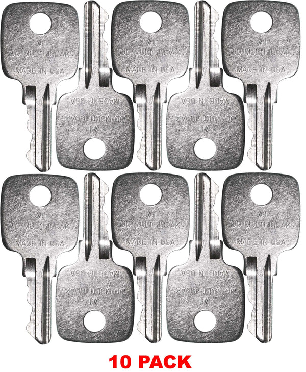 John Deere AR51481 Backhoe Dozer Ignition Keys *10 Pack*