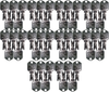 #6 (166) Clark/Yale/Hyster Replacement Key *50 Pack*