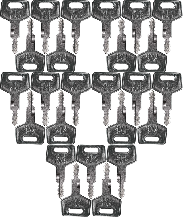 #14 (H806) Hitachi/Gehl/Takeuchi/Holland Replacement Key *25 Pack*