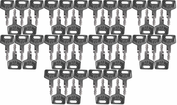 #14 (H806) Hitachi/Gehl/Takeuchi/Holland Replacement Key *50 Pack*