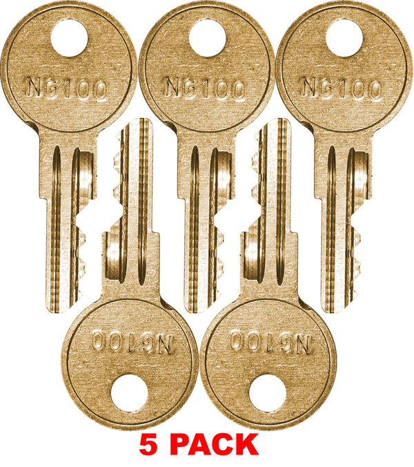 (NG100) Broderson/Bart Mill/Terex Key *5 Pack*