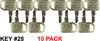 (JDG) John Deere Gator Key *10 Pack*