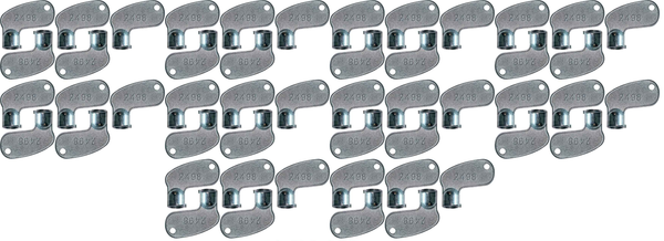 #39 (2498) Kobelco/Isuzu/TCM/Bomag/Pel-Job/Marooka Replacement Key *50 Pack*