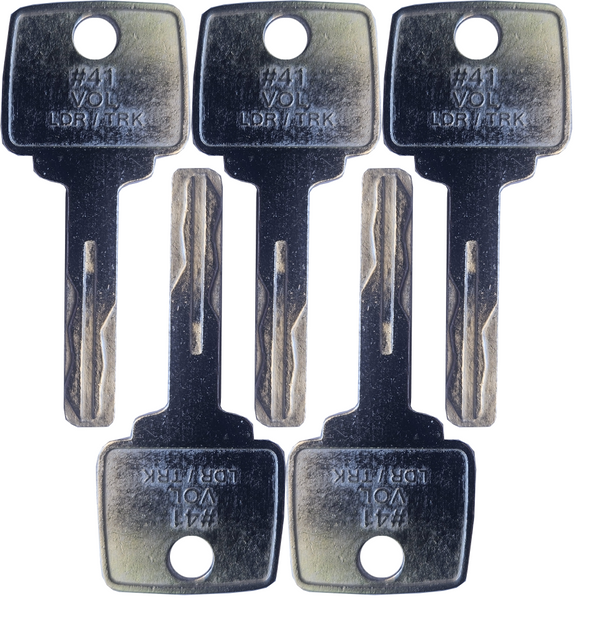 #41 (11039228) Volvo/Clark Michigan Laser Cut Replacement Key *5 Pack*