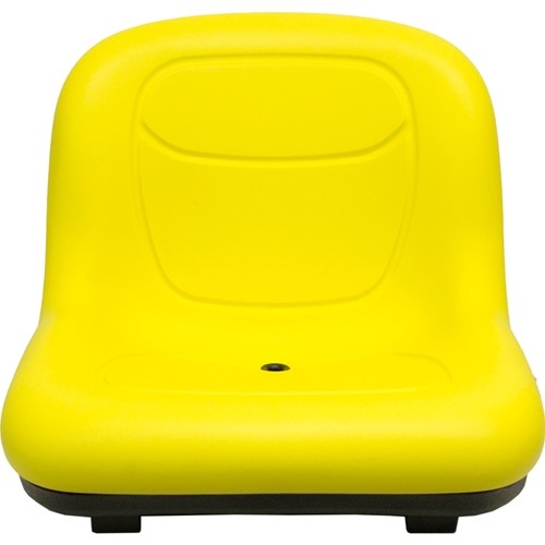 John Deere Lawn Mower Replacement Hinged Bucket Seat - Fits Various Models - Yellow Vinyl