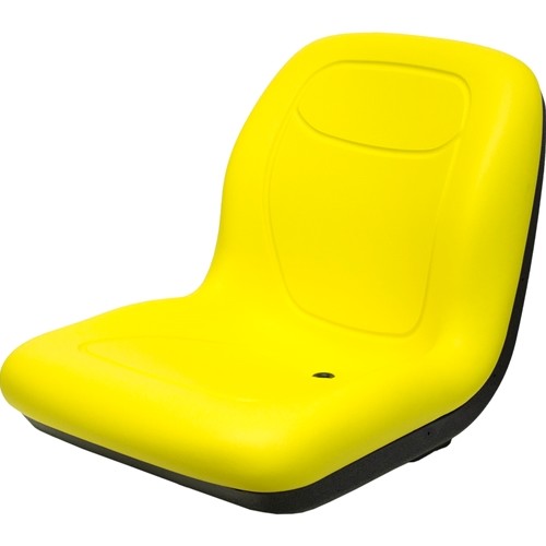 John Deere Compact Utility Tractor Replacement Hinged Bucket Seat - Fits Various Models - Yellow Vinyl