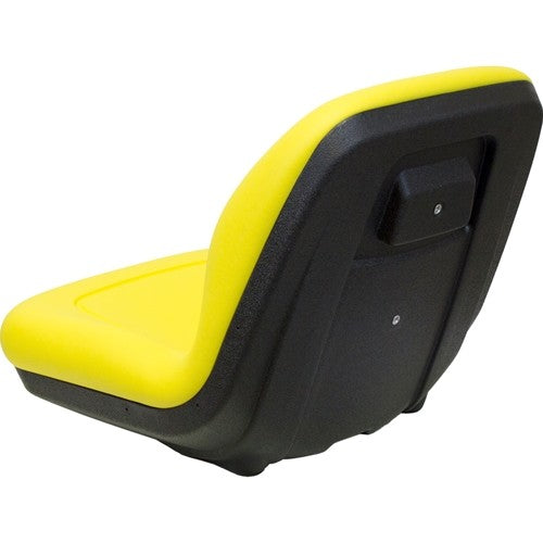 John Deere Compact Utility Tractor Replacement Hinged Bucket Seat - Fits Various Models - Yellow Vinyl