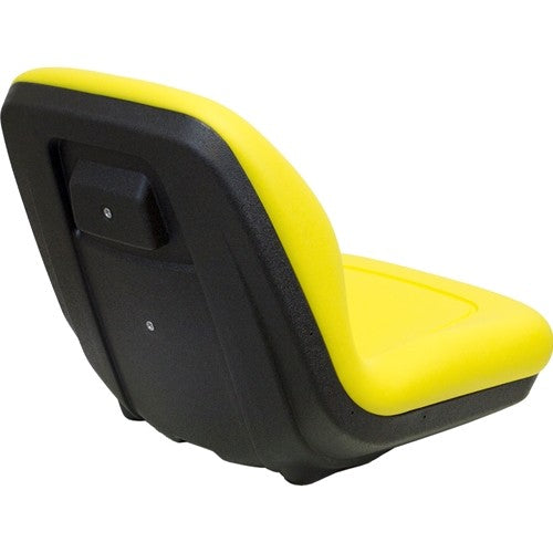 John Deere Compact Utility Tractor Replacement Hinged Bucket Seat - Fits Various Models - Yellow Vinyl