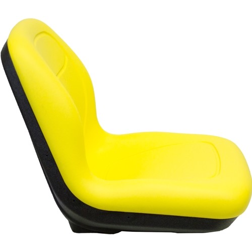 John Deere Compact Utility Tractor Replacement Hinged Bucket Seat - Fits Various Models - Yellow Vinyl