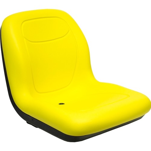 John Deere Compact Utility Tractor Replacement Hinged Bucket Seat - Fits Various Models - Yellow Vinyl