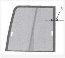 Caterpillar 3346524 Excavator Upper Door Rear Slider Window Cab Glass