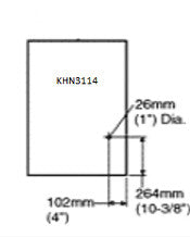 Case KHN3114 Excavator Front Upper Windshield Cab Glass