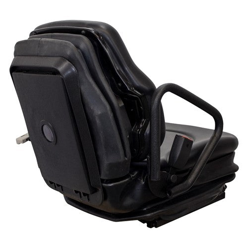 Caterpillar Forklift Replacement Seat & Mechanical Suspension - Fits Various Models - Black Vinyl