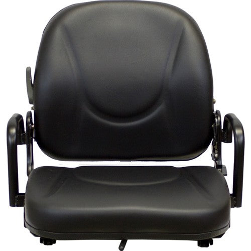 Doosan Forklift Replacement Seat Assembly - Fits Various Models - Black Vinyl