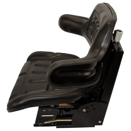 Multiple Application Utility Seat & Mechanical Suspension - Black Vinyl