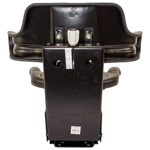 Multiple Application Utility Seat & Mechanical Suspension - Black Vinyl