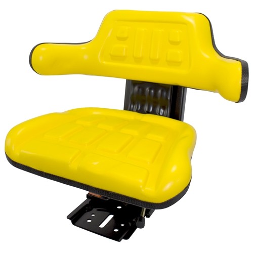 Multiple Application Utility Seat & Mechanical Suspension - Yellow Vinyl