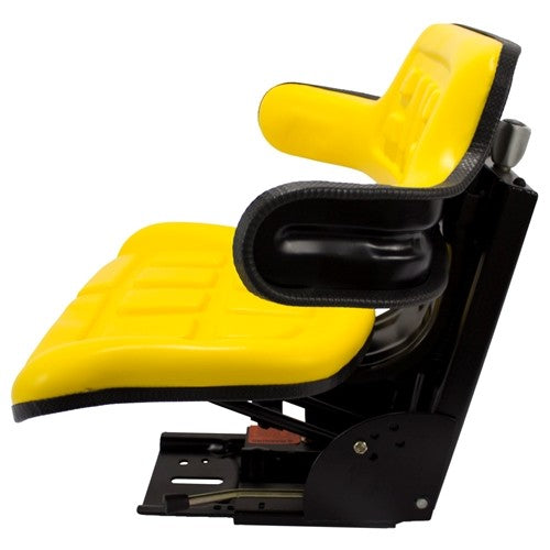 Multiple Application Utility Seat & Mechanical Suspension - Yellow Vinyl