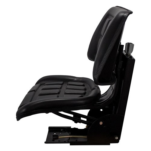 Multiple Application Utility Seat & Mechanical Suspension - Black Vinyl