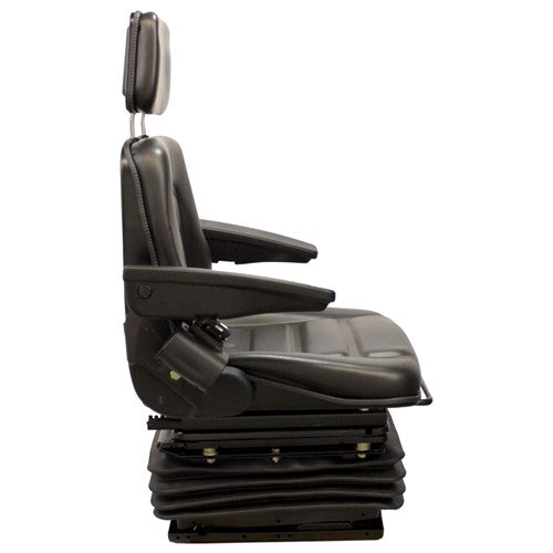 Multiple Application Seat & Mechanical Suspension - Black Vinyl