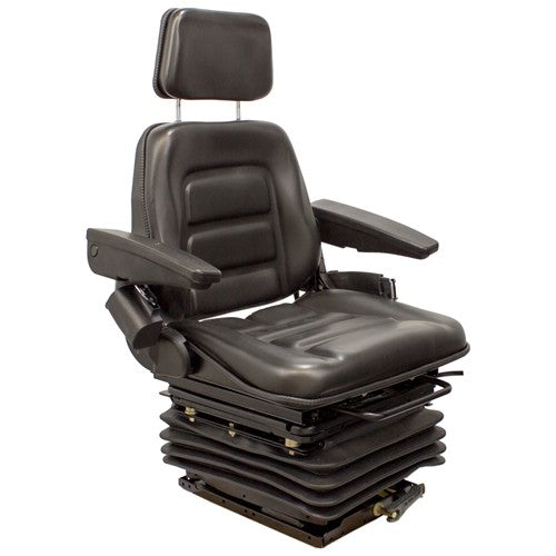 Multiple Application Seat & Mechanical Suspension - Black Vinyl