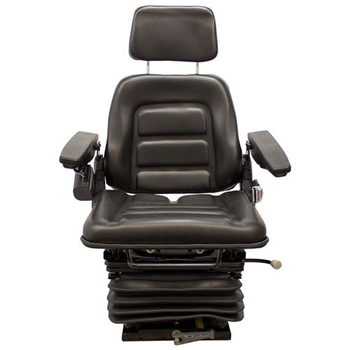 Multiple Application Seat & Mechanical Suspension - Black Vinyl