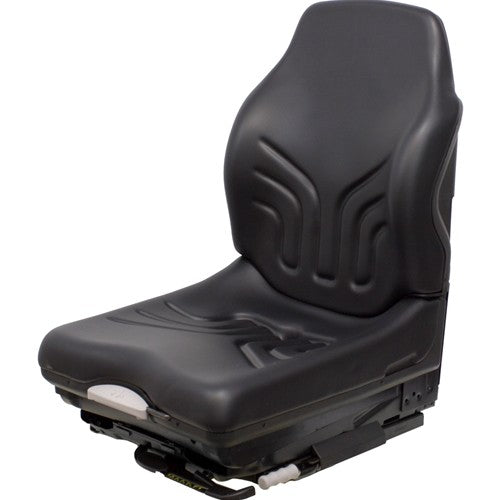 Bomag Roller Replacement Seat & Mechanical Suspension - Fits Various Models - Black Vinyl