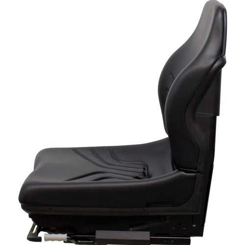 Bomag Roller Replacement Seat & Mechanical Suspension - Fits Various Models - Black Vinyl