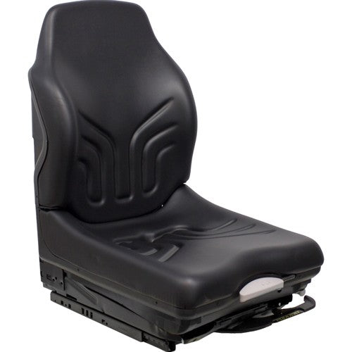 Bomag Roller Replacement Seat & Mechanical Suspension - Fits Various Models - Black Vinyl