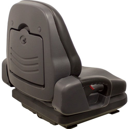 Daewoo Forklift Replacement Seat & Mechanical Suspension - Fits Various Models - Black Vinyl