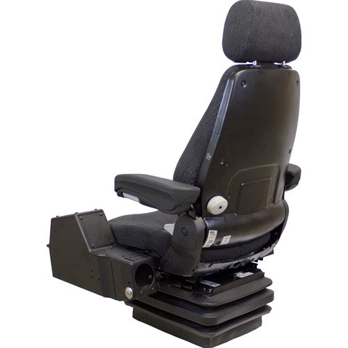 Multiple Application Seat & Mechanical Suspension with Pods - Black/Gray Cloth