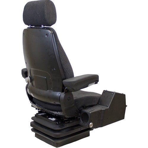 Multiple Application Seat & Mechanical Suspension with Pods - Black/Gray Cloth